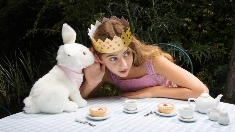 Free events July Alice in Wonderland white rabbit
